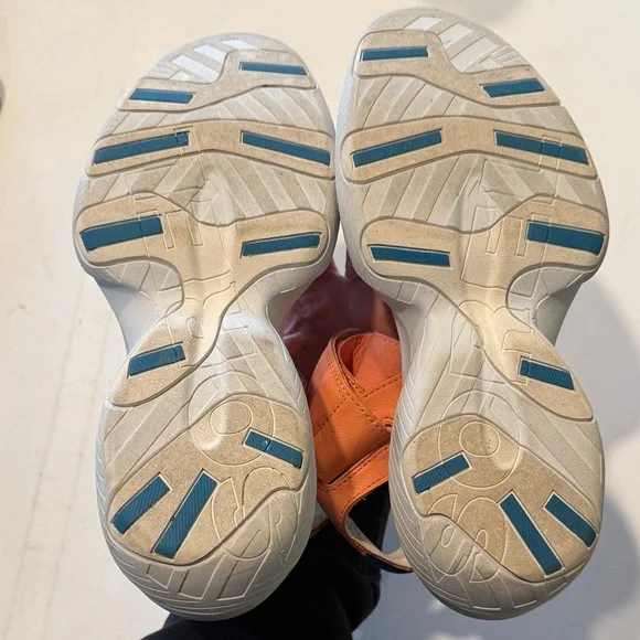 Sorel Orange and White Strappy Sandals - Picture 5 of 5